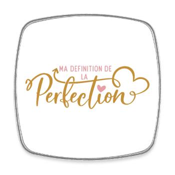 My Definition of Perfection - Square fridge magnet - white - Front