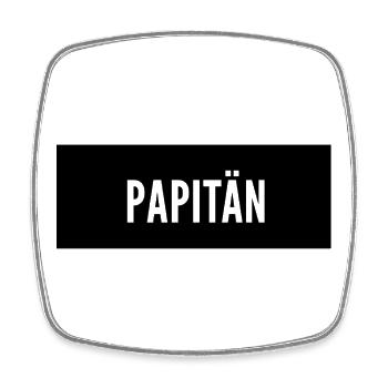 Papitän Father's Day Best Dad Anchor - Square fridge magnet - white - Front