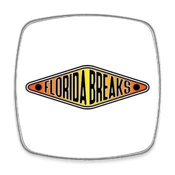 Florida Breaks Breakbeat - Square fridge magnet - white - Front
