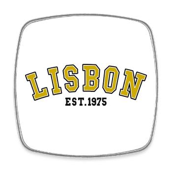 Lissabon Est. 1975 - Viereckiger Kühlschrankmagnet - Weiß - Vorne