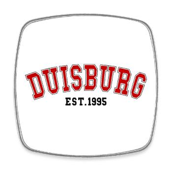 Duisburg Est. 1995 - Viereckiger Kühlschrankmagnet - Weiß - Vorne