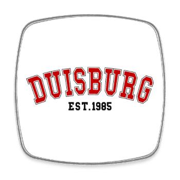Duisburg Est. 1985 - Viereckiger Kühlschrankmagnet - Weiß - Vorne