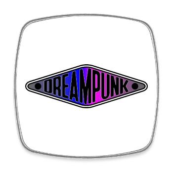 Dreampunk Neon Diamant - Magnet carré - blanc - Devant
