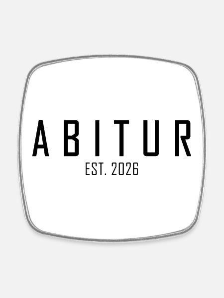 Abitur 2026 - Viereckiger Kühlschrankmagnet - Weiß