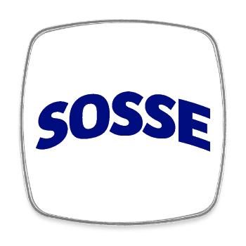Sosse für immer - Viereckiger Kühlschrankmagnet - Weiß - Vorne