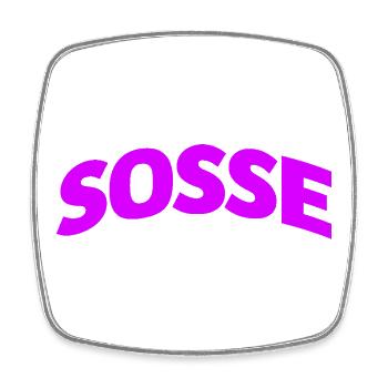 Sosse pour toujours - Magnet carré - blanc - Devant