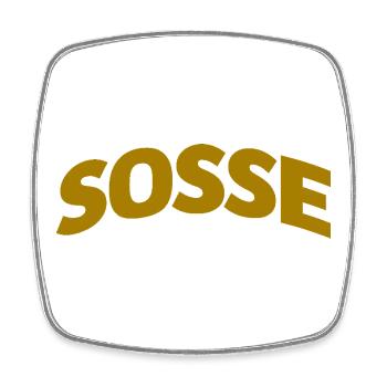 Sosse Forever - Square fridge magnet - white - Front