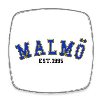 Malmö Est. 1995 - Square fridge magnet - white - Front