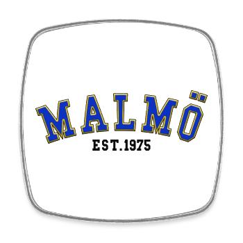 Malmö Est. 1975 - Square fridge magnet - white - Front