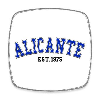 Alicante gegründet 1975 - Viereckiger Kühlschrankmagnet - Weiß - Vorne