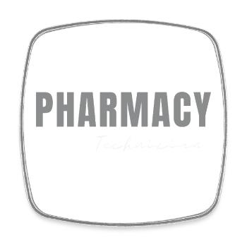 Pharmazietechniker RX Tech Squad Student - Viereckiger Kühlschrankmagnet - Weiß - Vorne