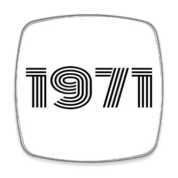 54th Birthday 54 Years Anniversary - Square fridge magnet - white - Front