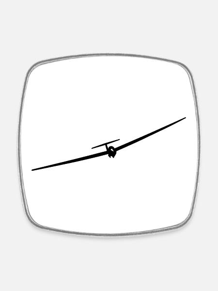 Glider - Square fridge magnet - white