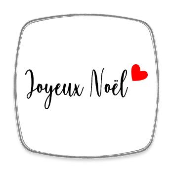 FROHE WEIHNACHTEN. WEIHNACHTEN. FROHE WEIHNACHTEN. FROHE WEIHNACHTEN - Viereckiger Kühlschrankmagnet - Weiß - Vorne