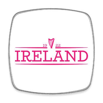 Ireland - Ireland - Irish - Irish - Harp - Square fridge magnet - white - Front