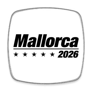 Mallorca 2026 Mallorca Holiday - Square fridge magnet - white - Front