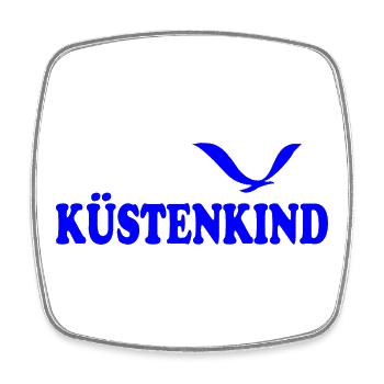 Coastal Child - Square fridge magnet - white - Front