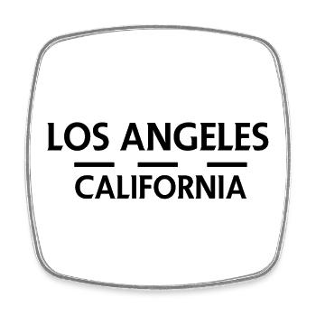 Los Angeles California - Square fridge magnet - white - Front