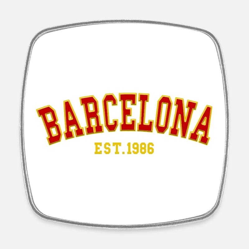 Barcelona Est. 1986 - Square fridge magnet - white