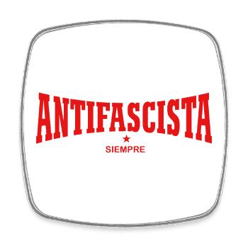 Antifascista Siempre – Antifa Forever - Magnet carré - blanc - Devant