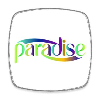 Conception du scénario Paradise Rainbow - Magnet carré - blanc - Devant
