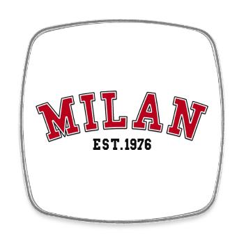 Milan Est. 1976 - Square fridge magnet - white - Front