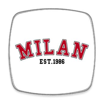 Milan Est. 1986 - Square fridge magnet - white - Front