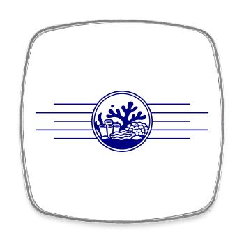 Coral Ocean Coral Reef - Square fridge magnet - white - Front
