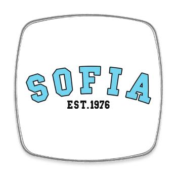 Sofia Est. 1976 - Square fridge magnet - white - Front