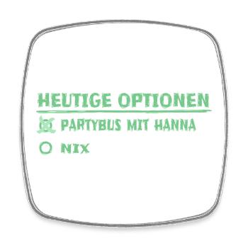 Vorname hanna - Viereckiger Kühlschrankmagnet - Weiß - Vorne