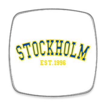 Stockholm Est. 1996 - Square fridge magnet - white - Front