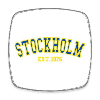 Stockholm Est. 1976 - Square fridge magnet - white - Front
