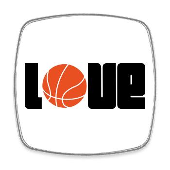 Basketball / Basketball / Basktet-Ball / Sports - Square fridge magnet - white - Front