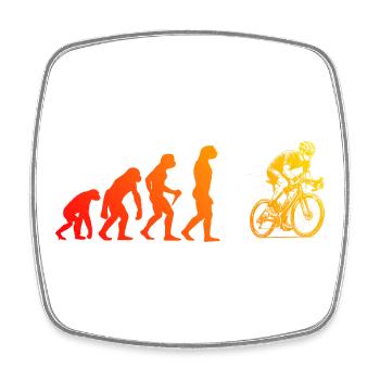 I love road bikes, cool design for racing bikes - Square fridge magnet - white - Front