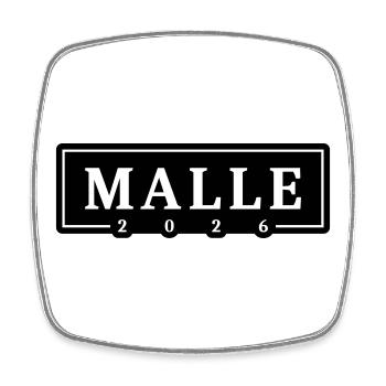 Malle 2026 Mallorca Holidays - Square fridge magnet - white - Front