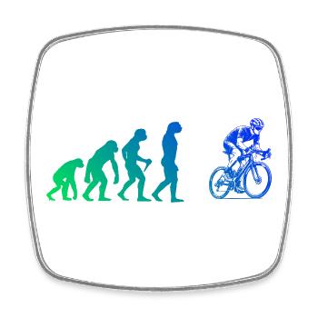 Kurz und klar Roadbike - Viereckiger Kühlschrankmagnet - Weiß - Vorne