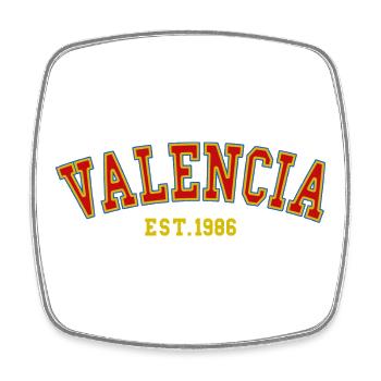 Valencia gegründet 1986 - Viereckiger Kühlschrankmagnet - Weiß - Vorne