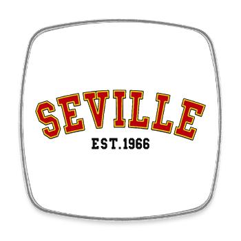 Sevilla gegründet 1966 - Viereckiger Kühlschrankmagnet - Weiß - Vorne