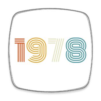 1978 Geschenk 1978 Jahrgang 1978 - Viereckiger Kühlschrankmagnet - Weiß - Vorne