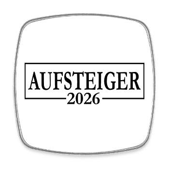 Aufsteiger 2026 Aufstieg - Viereckiger Kühlschrankmagnet - Weiß - Vorne