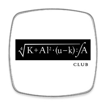 KALUKA-Formel Club - Viereckiger Kühlschrankmagnet - Weiß - Vorne