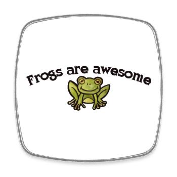Frogs Are Awesome Graphic - Square fridge magnet - white - Front