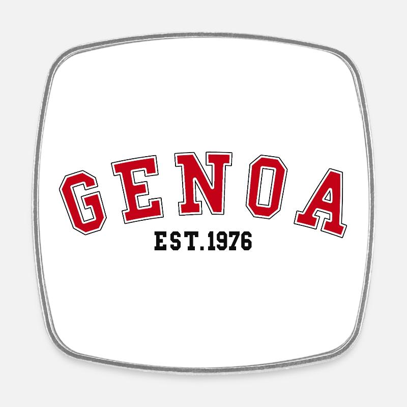 Genoa Est. 1976 - Square fridge magnet - white