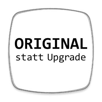 ORIGINAL statt Upgrade - Viereckiger Kühlschrankmagnet - Weiß - Vorne