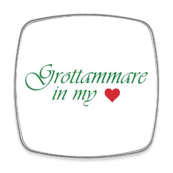 Grottammare in my Heart - Square fridge magnet - white - Front