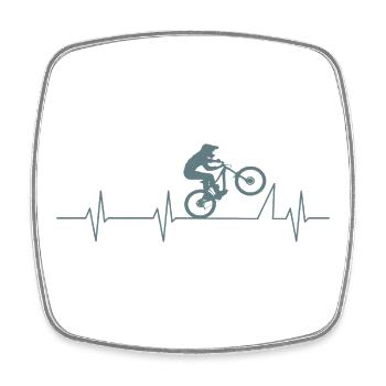 W9061 - Square fridge magnet - white - Front
