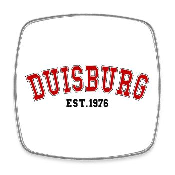Duisburg gegründet 1976 - Viereckiger Kühlschrankmagnet - Weiß - Vorne
