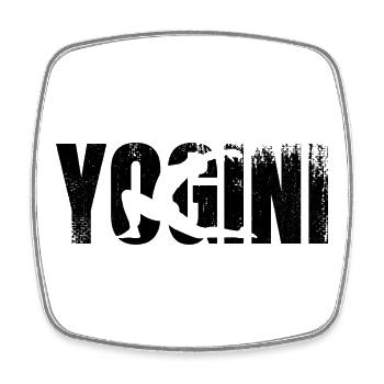 Yogalehrerin - Viereckiger Kühlschrankmagnet - Weiß - Vorne
