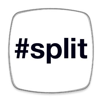 Split Hrvatska Croatia Kroatien Hashtag - Square fridge magnet - white - Front