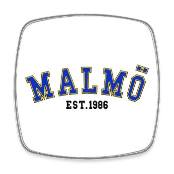 Malmö Est. 1986 - Square fridge magnet - white - Front